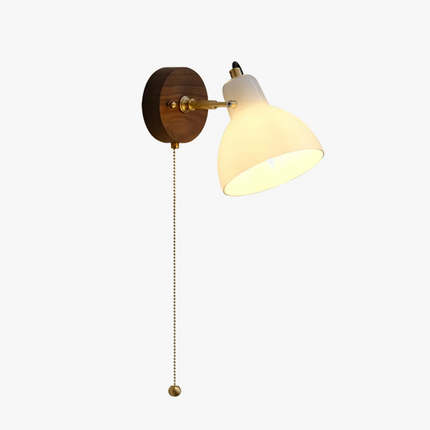 Applique murale moderne en verre et laiton avec interrupteur réglable — LZ4G7XQ