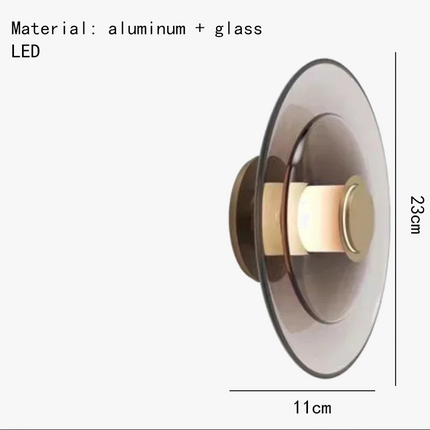 Applique murale en verre pour décoration intérieure moderne et élégante — LZ4T9X
