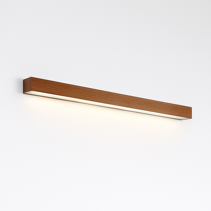 Applique murale LED allongée en bois style nordique moderne — LZ4QX9