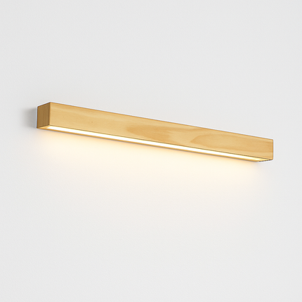 Applique murale LED allongée en bois style nordique moderne — LZ4QX9