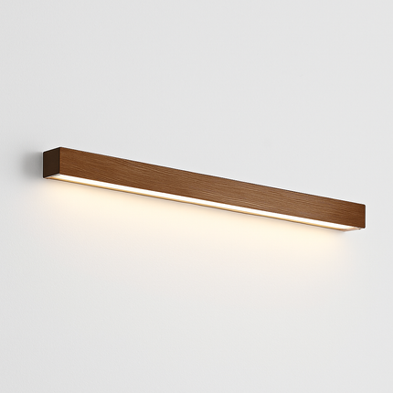 Applique murale LED allongée en bois style nordique moderne — LZ4QX9