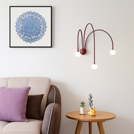 Applique murale LED moderne à 3 arcs Solyne — LZ7D9X