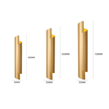 Applique murale cylindrique moderne en métal avec LED Amaia — LZ4T9X