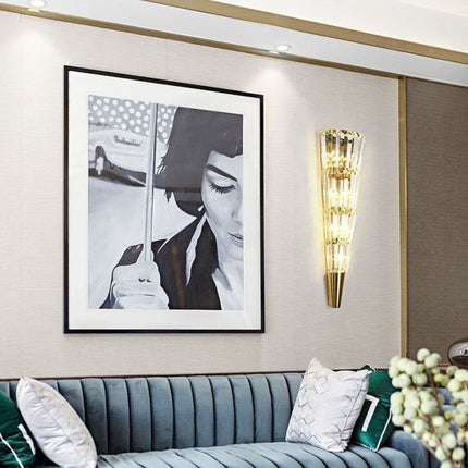 Applique murale LED moderne en verre conique Doina — LZ4X7Q9