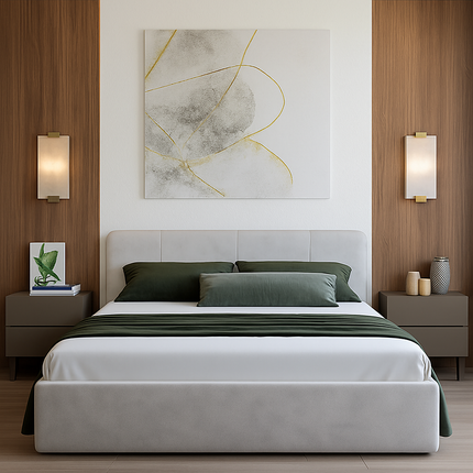 Applique murale LED rectangulaire effet marbre moderne Zinerva — LZ4X9T2