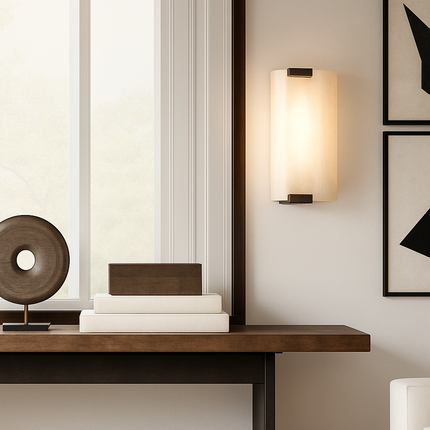 Applique murale LED rectangulaire effet marbre moderne Zinerva — LZ4X9T2