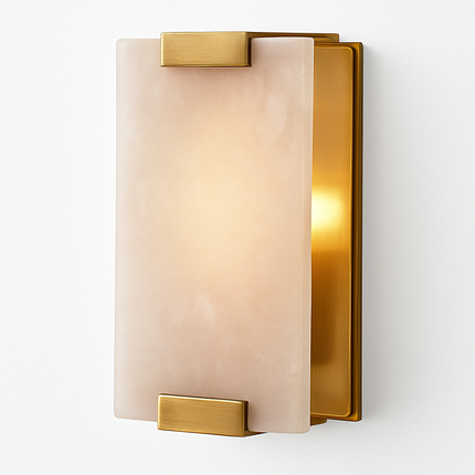 Applique murale LED rectangulaire effet marbre moderne Zinerva — LZ4X9T2