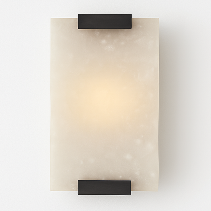Applique murale LED rectangulaire effet marbre moderne Zinerva — LZ4X9T2