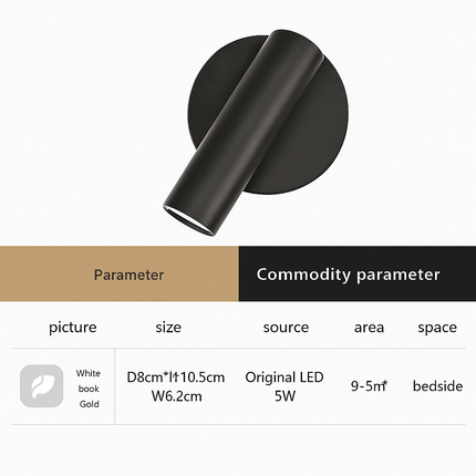 Applique murale pliante moderne avec interrupteur intégré — LZ4X9T2