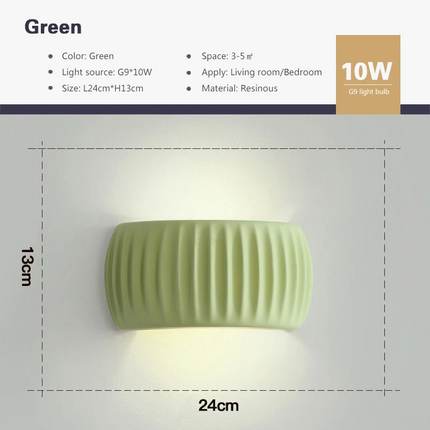Applique murale moderne couleur crème à effet vent — LZ4X9P2