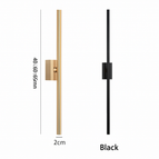 Corps noir / 60 cm / Blanc chaud (2700-3500K)