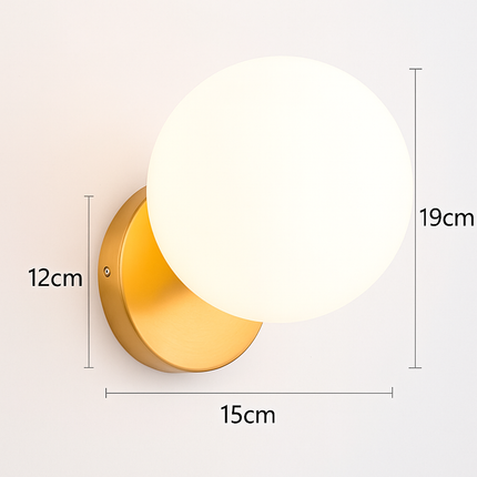 Applique murale nordique en verre pour décoration moderne — LZ4P9XJ