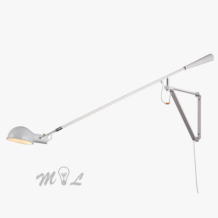Applique murale nordique rotative avec LED design élégant en fer — LZ4X9Q2