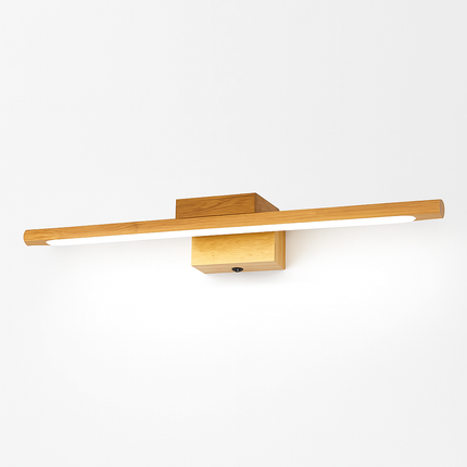 Applique murale nordique en bois massif pour salle de bains — LZ4X9T2