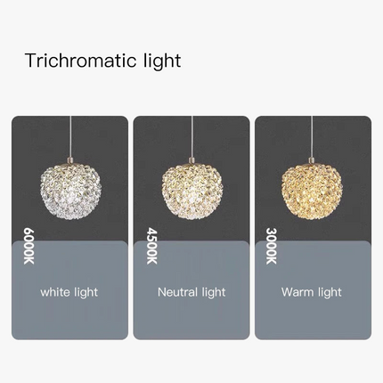 Applique murale LED nordique en cristal au design élégant — LZ4X9QJ