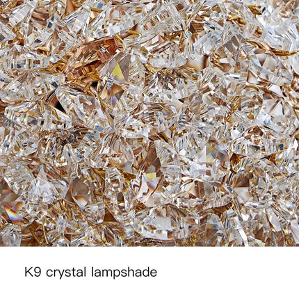 Applique murale LED nordique en cristal au design élégant — LZ4X9QJ