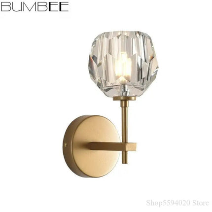 Applique murale nordique simple en cristal style postmoderne — LZ4QJ7M