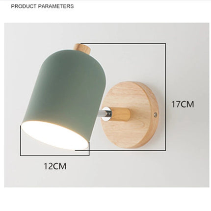 Applique murale nordique en fer et bois au design moderne — LZ4X9P2