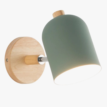 Applique murale nordique en fer et bois au design moderne — LZ4X9P2