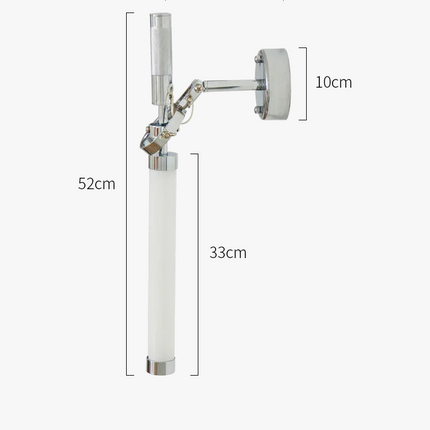 applique murale nordique en métal style industriel avec abat-jour led