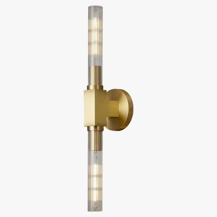 Applique murale nordique en verre transparent avec double éclairage créatif — LZ4X9T