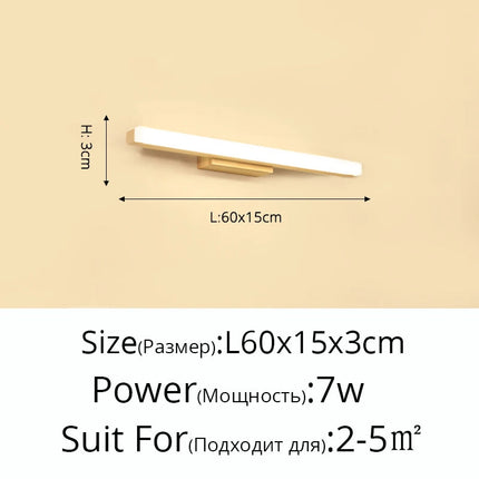 Applique murale LED moderne au design nordique en bois — LZ4N8XQ