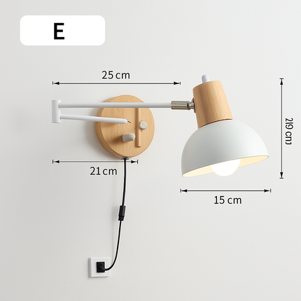 Applique murale nordique pliable pour lecture — LZ4X9T2