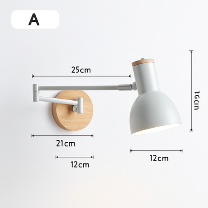 Applique murale nordique pliable pour lecture — LZ4X9T2