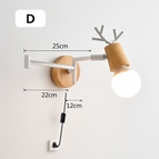 D Câble de prise Interrupteur / Lumière blanche