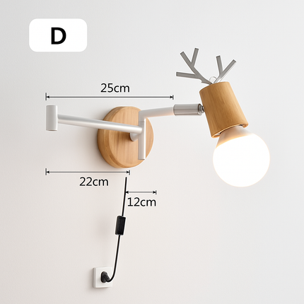 Applique murale nordique pliable pour lecture — LZ4X9T2