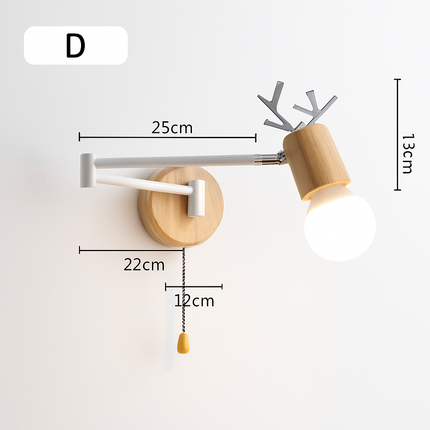 Applique murale nordique pliable pour lecture — LZ4X9T2