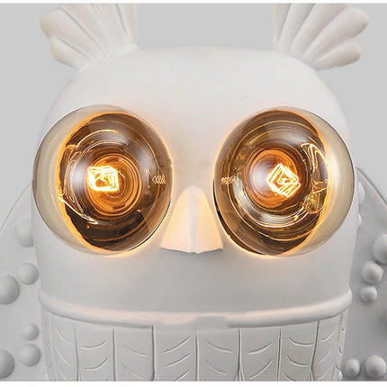 Applique murale nordique en résine motif hibou postmoderne — LZ4X9T