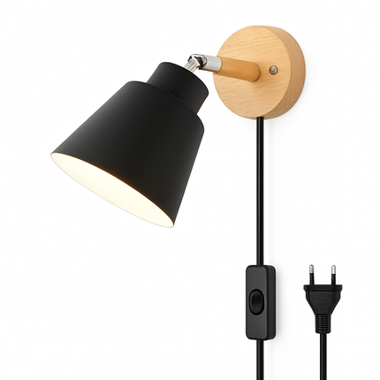 Applique murale nordique rotative avec interrupteur macaron — LZ4X9P2