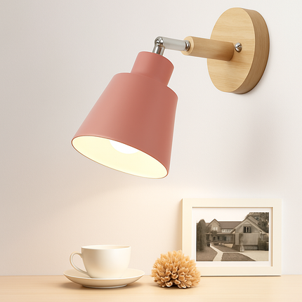 Applique murale nordique rotative avec interrupteur macaron — LZ4X9P2