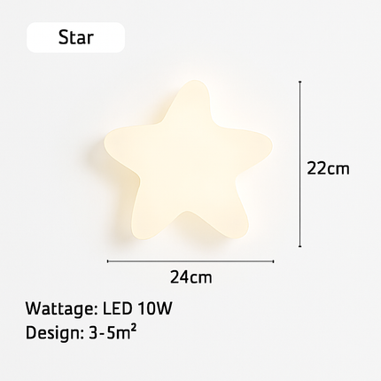 Applique murale nuage et étoile pour chambre enfant — LZ4X9D2