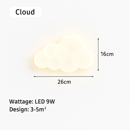 Applique murale nuage et étoile pour chambre enfant — LZ4X9D2