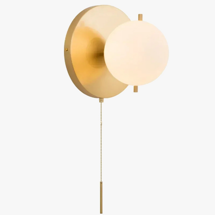 Applique murale nordique dorée avec globe en verre art postmoderne — LZ4X9T2