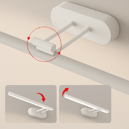 Applique murale orientable 180° pour miroir de salle de bain — LZ4X9T2