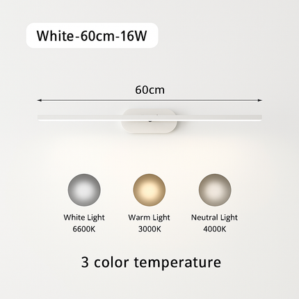 Applique murale orientable 180° pour miroir de salle de bain — LZ4X9T2