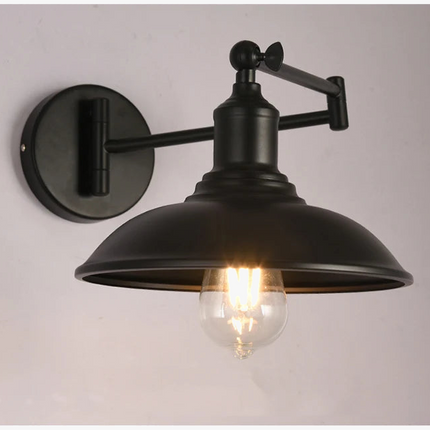 Applique murale rétro américaine avec bras pliant pour lecture — LZ4X9Q2