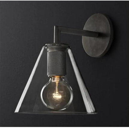 Applique murale rétro américaine en verre avec éclairage LED intégré — LZ4X9P2Q