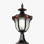Bronze rouge et noir / Douille de lampe GB E27 / CHINE | Aucune source de lumière