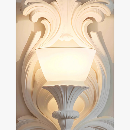 Applique murale sculptée style rétro français décoratif nordique — LZ4D9X2