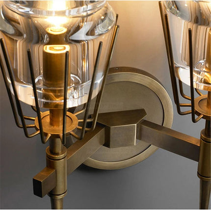 Applique murale LED rétro nordique en cristal pour décoration — LZ4X9J