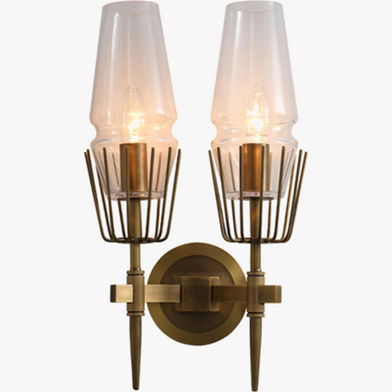 Applique murale LED rétro nordique en cristal pour décoration — LZ4X9J
