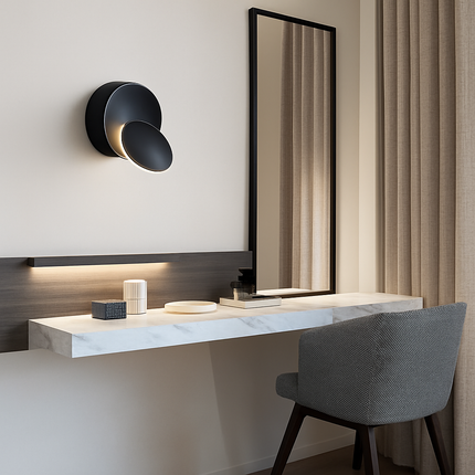 Applique murale ronde design avec angle ajustable — LZ4X9M