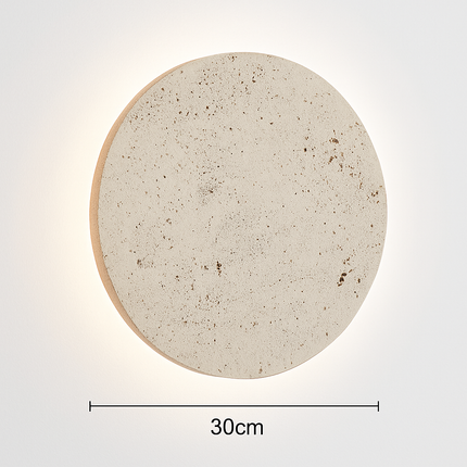 Applique murale ronde en pierre naturelle pour ambiance artistique — LZ4X9T2