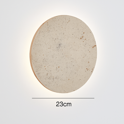 Applique murale ronde en pierre naturelle pour ambiance artistique — LZ4X9T2