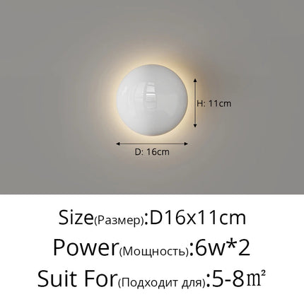 Applique murale ronde au style minimaliste Bauhaus médiéval — LZ4Q7XJ