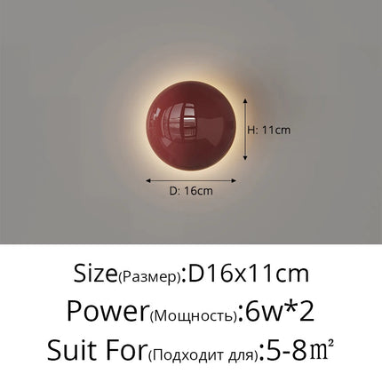 Applique murale ronde au style minimaliste Bauhaus médiéval — LZ4Q7XJ